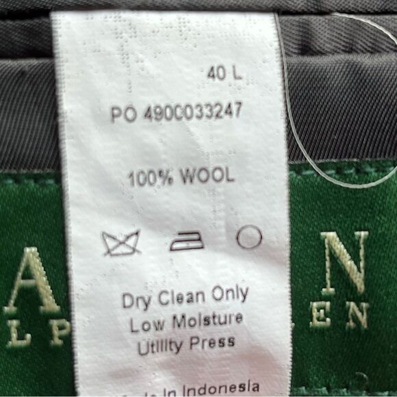 Beautiful Lauren Men's Wool Sport Coat Blue/Black Houndstooth size 40L - Picture 7 of 10